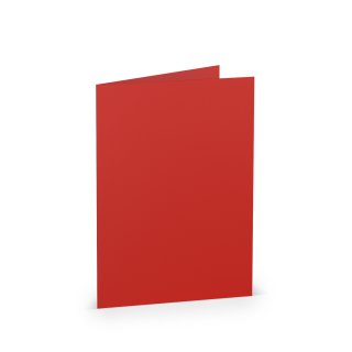 Tarjetas plegables DIN A6, rojas