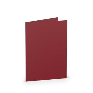 Tarjetas plegables DIN A6, rojo oscuro