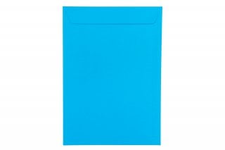 Sobres DIN C4 adhesivos, azules