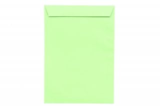 Sobres DIN C4 adhesivos, verde claro