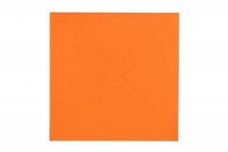 Sobres cuadrados 140x140 mm, naranja