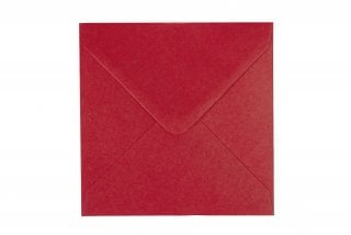 Sobres cuadrados 140x140 mm, rojo oscuro