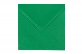 Sobres cuadrados 140x140 mm, verde oscuro