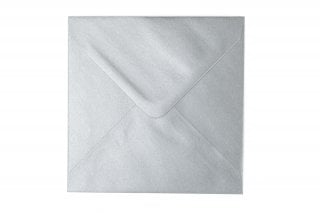Sobres cuadrados 140x140 mm, plata