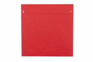 Sobres cuadrados 220x220 mm, rojos