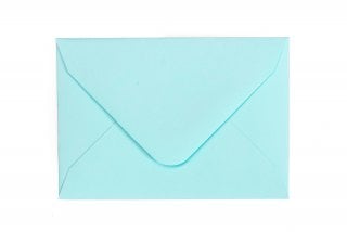 Sobres 65x94mm, azul claro