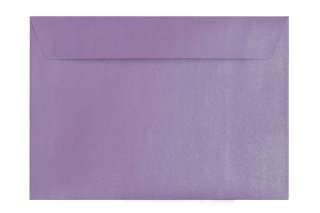Sobres DIN C5 adhesivos, nácar morado
