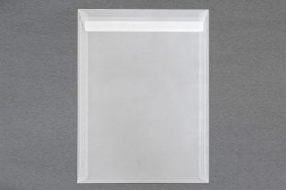 Sobres DIN C4 adhesivos, transparentes