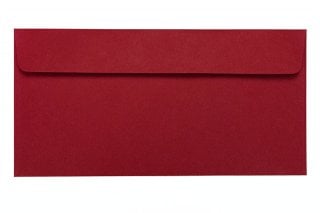 Sobres DIN adhesivo largo, rojo oscuro