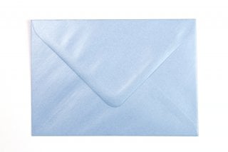Sobres DIN C6, nácar azul claro