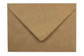 Sobres DIN C6, papel kraft Natron acanalado