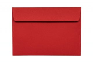 Sobres DIN C6 adhesivos, rojos
