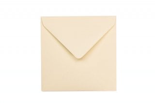 Sobres cuadrados 155x155 mm, crema