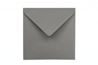 Sobres cuadrados 155x155 mm, gris oscuro