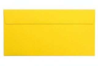 Sobres DIN adhesivo largo, amarillo