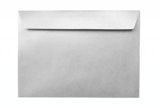 Sobres DIN C5 adhesivos, plata