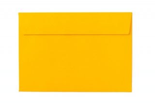 Sobres DIN C6 adhesivos, amarillo intenso