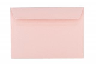 Sobres DIN C6 adhesivos, rosa pálido