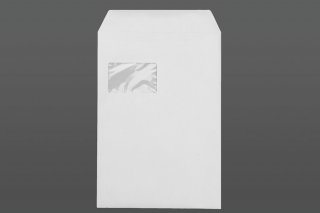 Sobres DIN C4, blancos con ventana