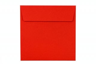 Sobres cuadrados 160x160 mm, rojos