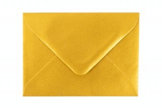 Sobres DIN C7, dorados