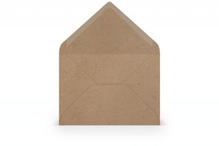 Sobres DIN B6, papel kraft