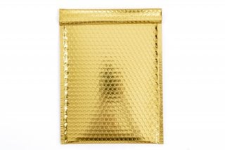 Sobres DIN C4 acolchados, dorados