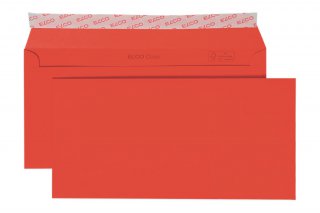 Sobres Elco DIN largo+ adhesivo, rojo intensivo